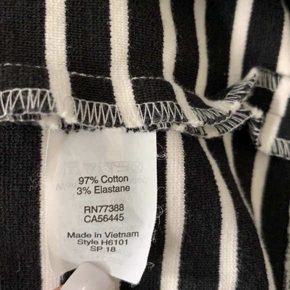 J.Crew Woman’s Black And White Striped Daybreak Sleeveless Ponte Dress Size M - Picture 5 of 10